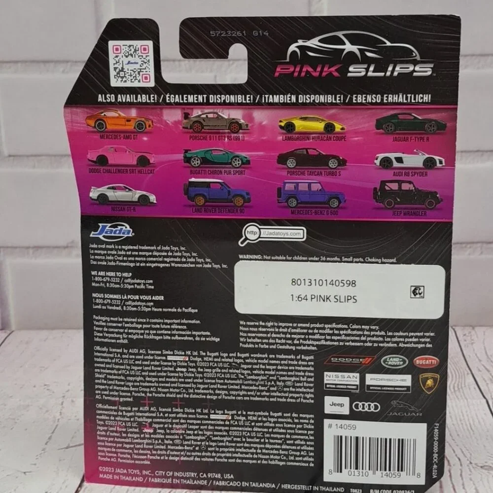 Jada Toys Pink Slips Audi R8 Spyder White Black Diecast 1:64, Limited Ed 2023 - Picture 5 of 6